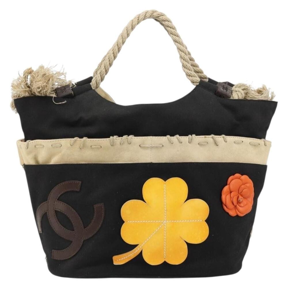 Chanel Canvas Tote Bag Black